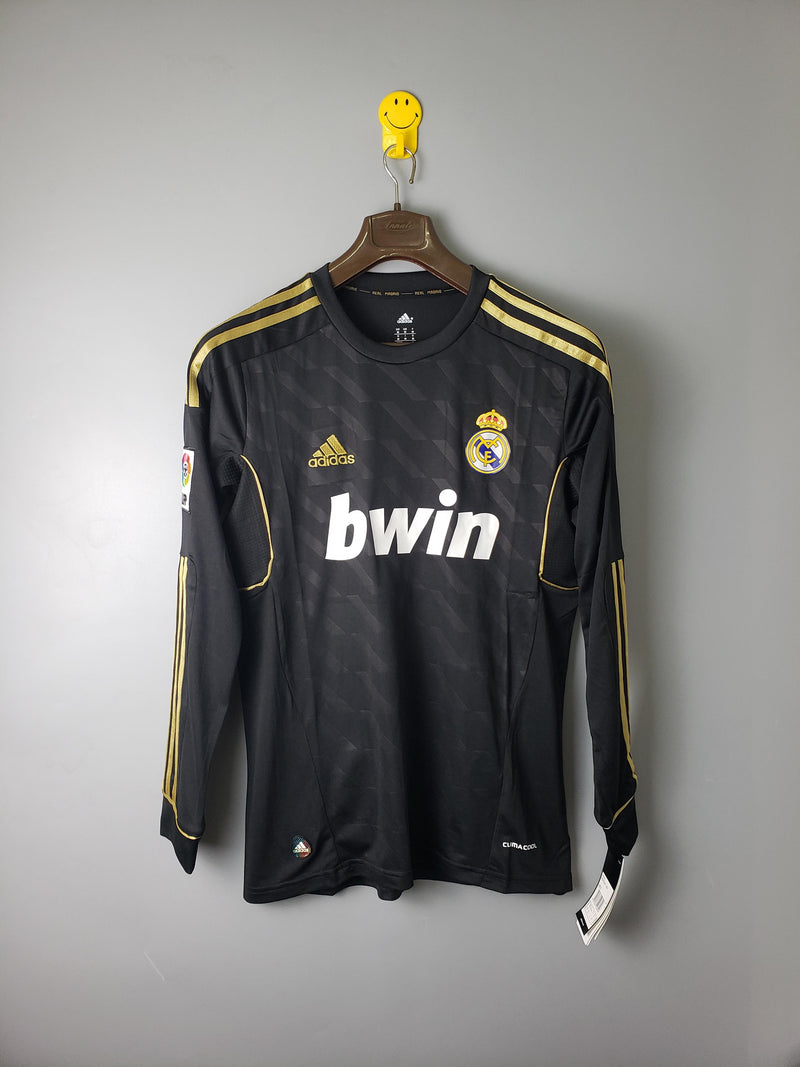 Real Madrid - Retro - 12/13 - Fora - Manga longa